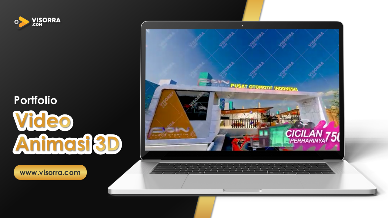 Video Animasi 3d untuk Kawasan Bangunan Showroom Otomotif PT Poin