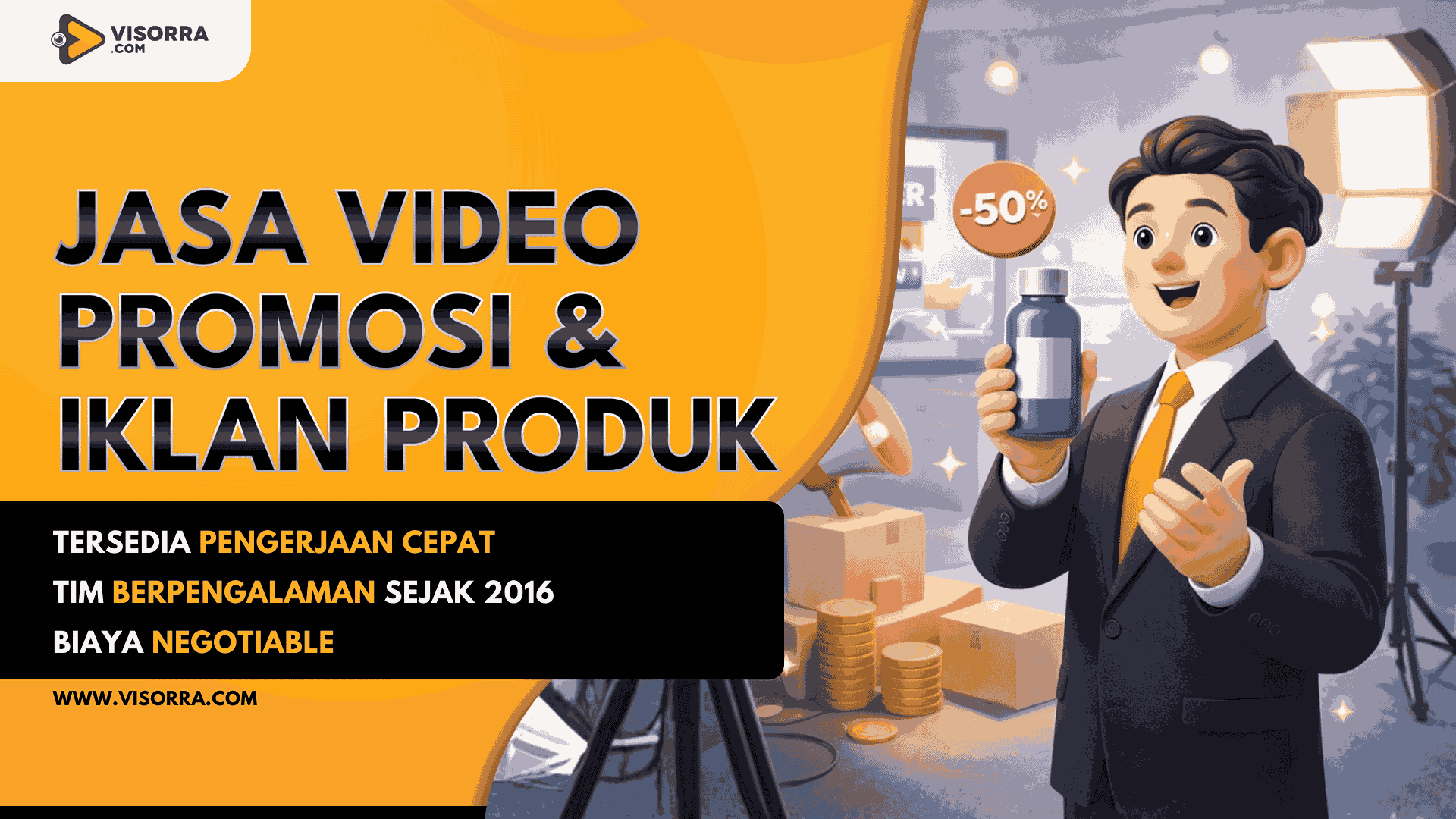Jasa Video Promosi & Iklan Produk Visorra.com